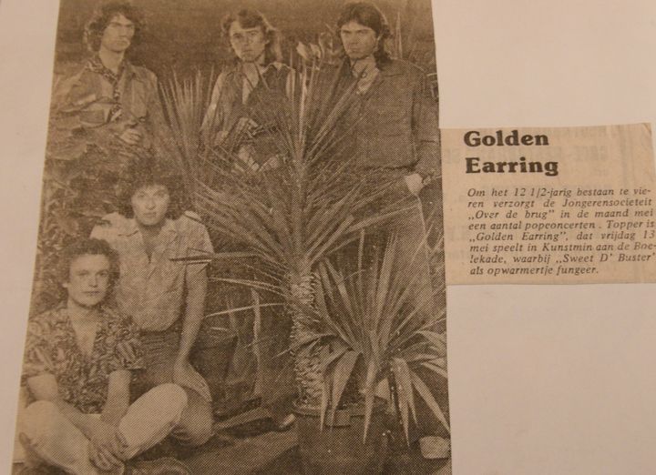 1977-05-13 Golden Earring show announcement for May 13 1977 Gouda - Kunstmin